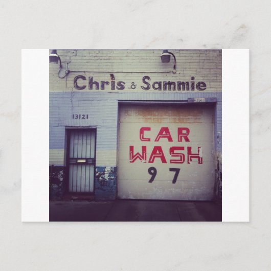 Waschanlage Postkarte (Vorderseite)