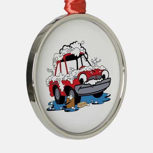 Waschanlage Silbernes Ornament (Rechts)