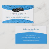 Waschanlage-Slogans Visitenkarte (Vorne/Hinten)