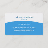 Waschanlage-Slogans Visitenkarte (Rückseite)