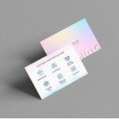 Waschanleitung Holografische Bekleidungsversorgung Visitenkarte