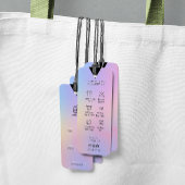 Waschanleitung Preis Tag Business Hologramm