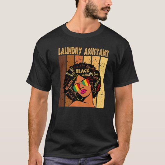 Waschassistent Afro American Black Hist T-Shirt (Vorderseite)