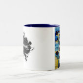 Waschautomat-Deko Zweifarbige Tasse (Mittel)