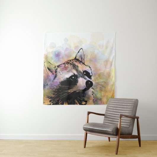 Waschbär 23 wandteppich (Beispiel)