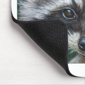 Waschbär #3 mousepad (Ecke)