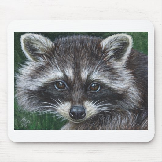 Waschbär #3 mousepad (Vorne)