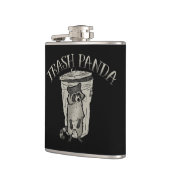 Waschbär-Abfall-Panda Flachmann (Links)