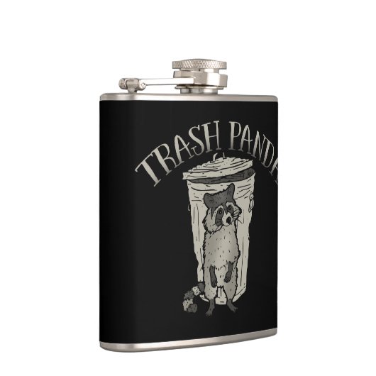 Waschbär-Abfall-Panda Flachmann (Rechts)