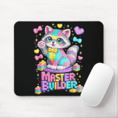 Waschbär-Baustein-Blöcke-Jungen-Mädchen Mousepad (Mit Mouse)