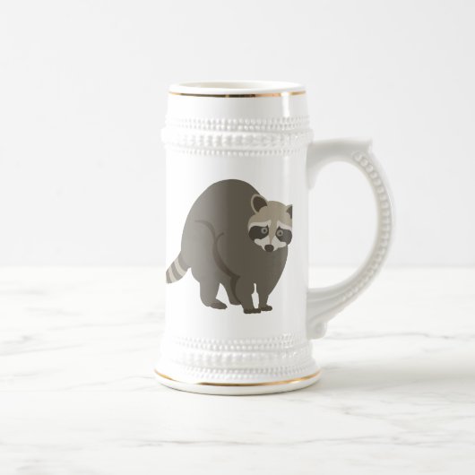 Waschbär Bierglas (Rechts)