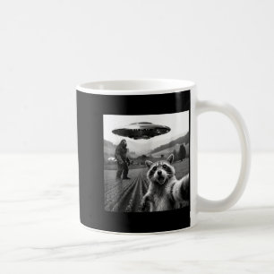 Waschbär Bigfoot Selfie Ufo Lustiger Waschbär Alie Kaffeetasse