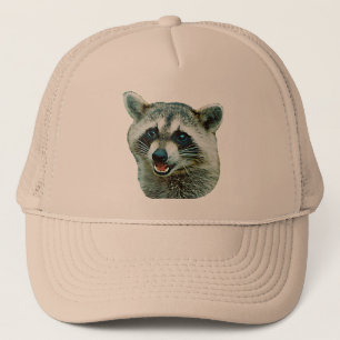 Waschbär-Bild-Hut Truckerkappe