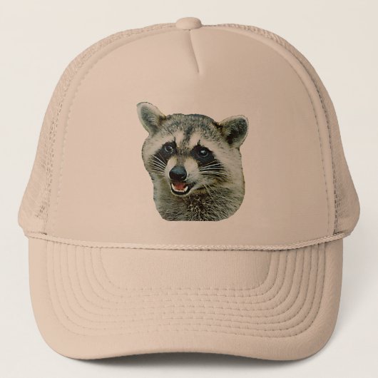 Waschbär-Bild-Hut Truckerkappe (Vorderseite)