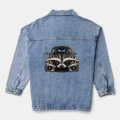 Waschbär Black Classic Cruiser — BV-BRB Frontansic Jeansjacke (Rückseite)