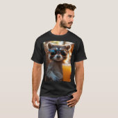 Waschbär bleibt cool T-Shirt (Vorne ganz)