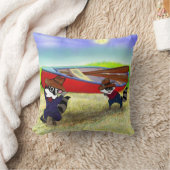 Waschbär-Brüder und das rote Kanu Kissen (Decke)