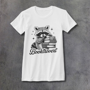 Waschbär-Buchliebhaberin-Frauen-Passform T-Shirt