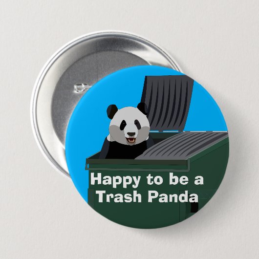 Waschbär-Button Button (Vorne & Hinten)