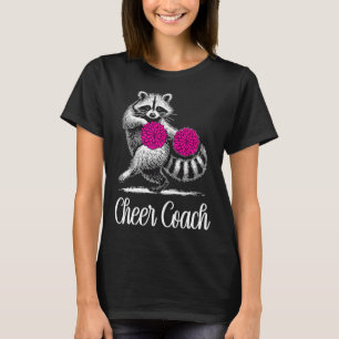 Waschbär Cheer Coach Lustiger Cheerleader Cheerlea T-Shirt