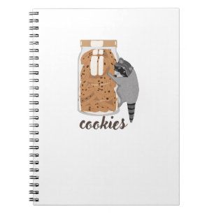 Waschbär-Cookies Notizblock