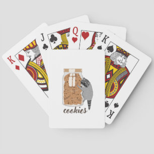 Waschbär-Cookies Spielkarten