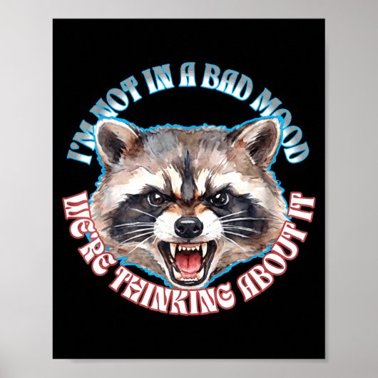 Waschbär dachte an multiple Persönlichkeit Poster (Vorne)