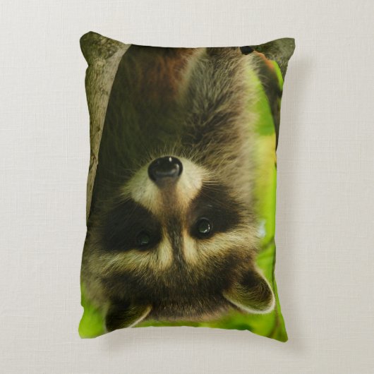 Waschbär Dekokissen (Rückseite(Vertikal))