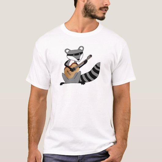 Waschbär, der die Gitarre spielt T-Shirt (Vorderseite)