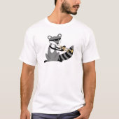 Waschbär, der die Trompete spielt T-Shirt (Vorderseite)