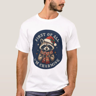 Waschbär Design T-Shirt