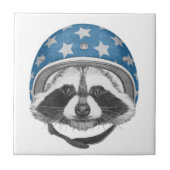 Waschbär-Draufgänger Fliese (Vorderseite)