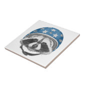 Waschbär-Draufgänger Fliese (Seite)