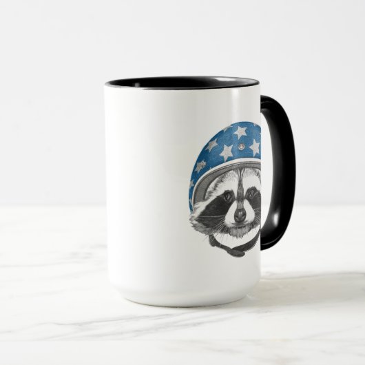 Waschbär-Draufgänger Tasse (VorderseiteRechts)