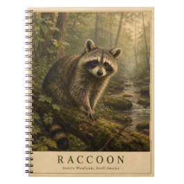 Waschbär Eastern Woodlands VINTAGE Notizblock
