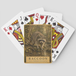 Waschbär Eastern Woodlands VINTAGE Spielkarten