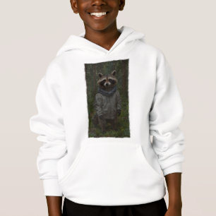 Waschbär erkundet einen Waldweg - Wildtiere für Ki Hoodie