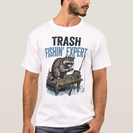 Waschbär-Experte für Müllfischerei T-Shirt