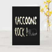 Waschbär-Felsen! Gruß-Karte Karte (Gelbe Blume)