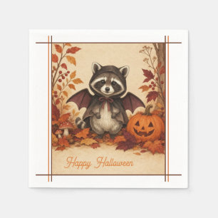 Waschbär-Fledermaus-Kostüm Halloween-Party-Serviet Serviette