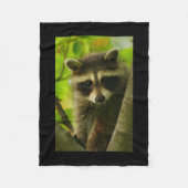 Waschbär Fleecedecke (Vorderseite)