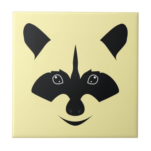 Waschbär Fliese (Vorderseite)