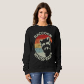 Waschbär-Flüsterer Vintage-Waschbären-Futterstelle Sweatshirt (Vorne ganz)