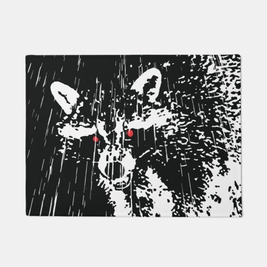 Waschbär Fußmatte (Vorderseite)