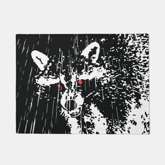 Waschbär Fußmatte (Vorderseite)