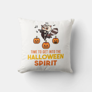 Waschbär-Geist Halloween-Kürbisparty Kissen