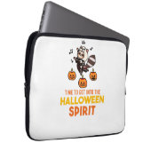 Waschbär-Geist Halloween-Kürbisparty Laptopschutzhülle (Vorne Rechts)