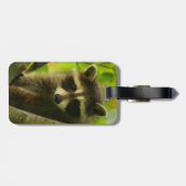 Waschbär Gepäckanhänger (Rückseite horizontal)