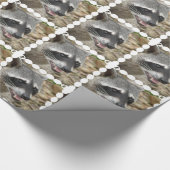 Waschbär Geschenkpapier (Ecke)