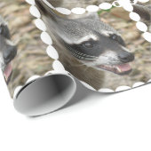 Waschbär Geschenkpapier (Rolleneckpunkt)
